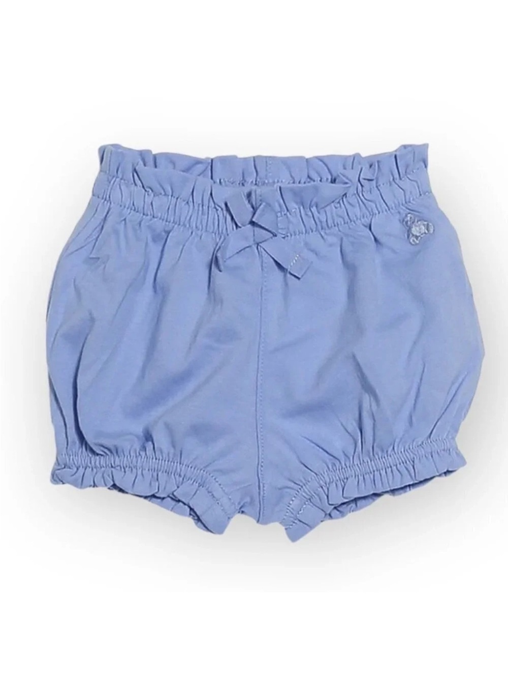 GAP NWT 6-12m Girls Bloomers Shorts Blue Bubble Elastic Waist/Leg Bear